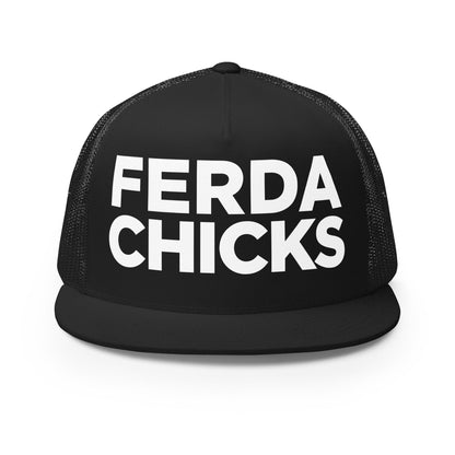 Performance | 5 Panel Trucker Cap | FerDa Chicks | Badge Logo