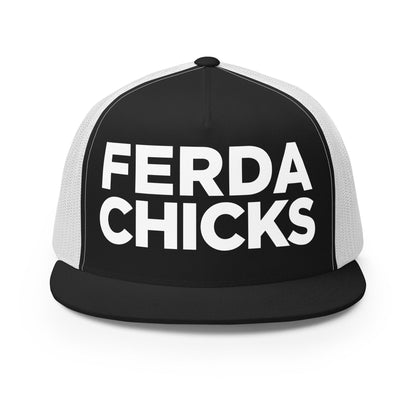 Performance | 5 Panel Trucker Cap | FerDa Chicks | Badge Logo