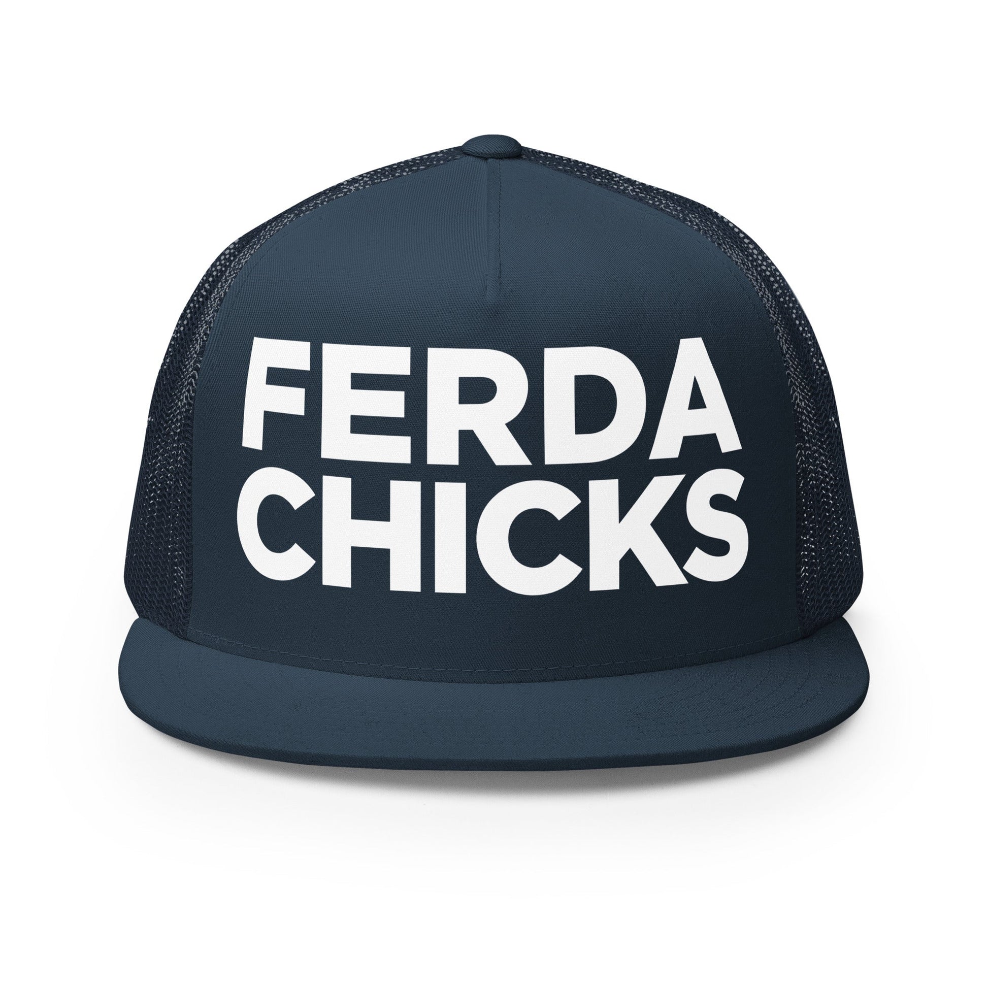 Performance | 5 Panel Trucker Cap | FerDa Chicks | Badge Logo