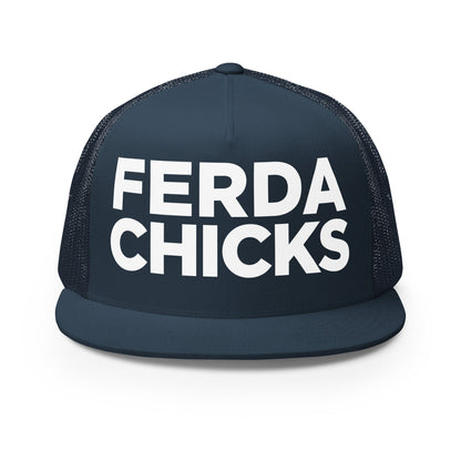 Performance | 5 Panel Trucker Cap | FerDa Chicks | Badge Logo