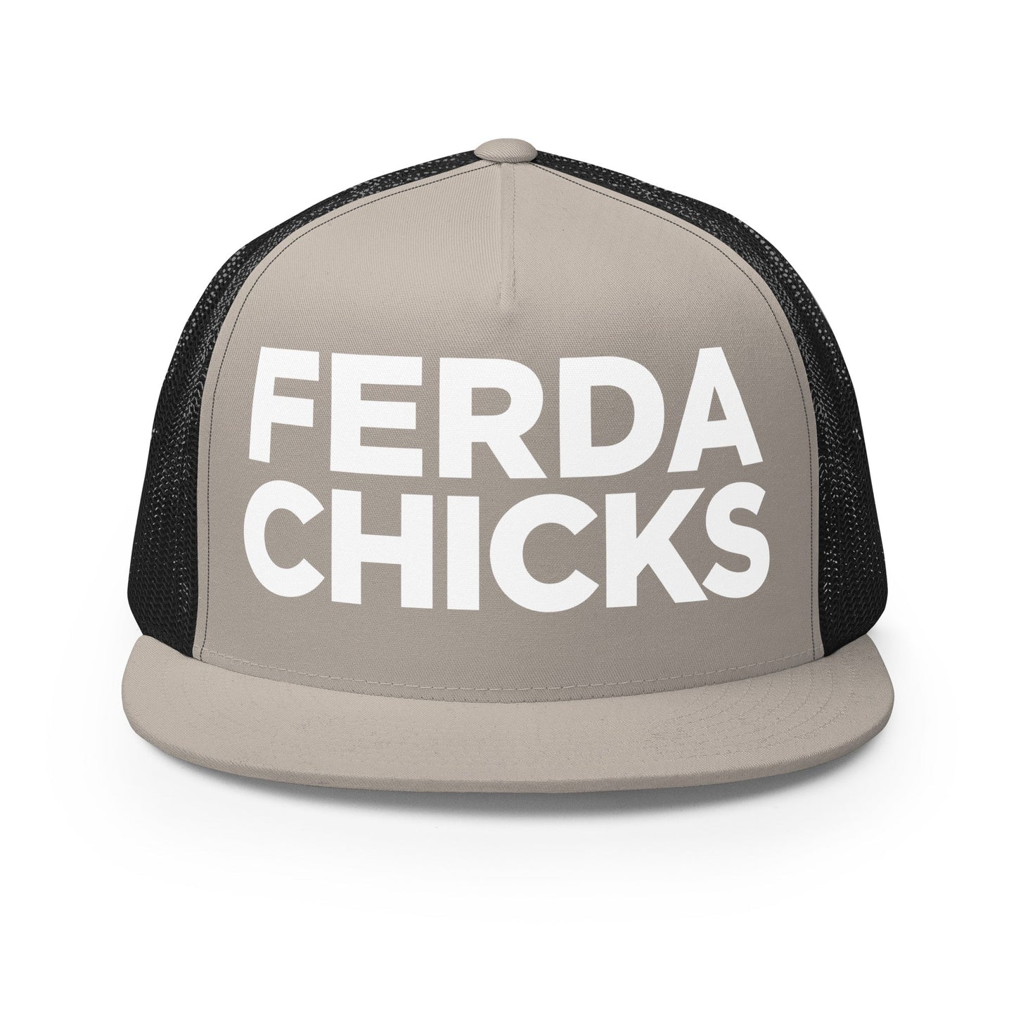 Performance | 5 Panel Trucker Cap | FerDa Chicks | Badge Logo