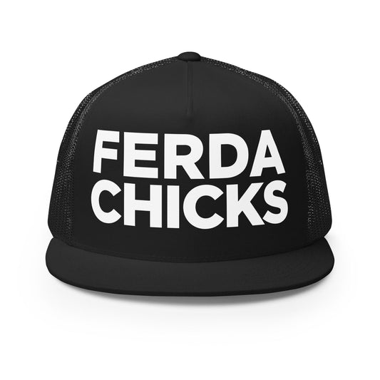 Performance | 5 Panel Trucker Cap | FerDa Chicks | Badge Logo