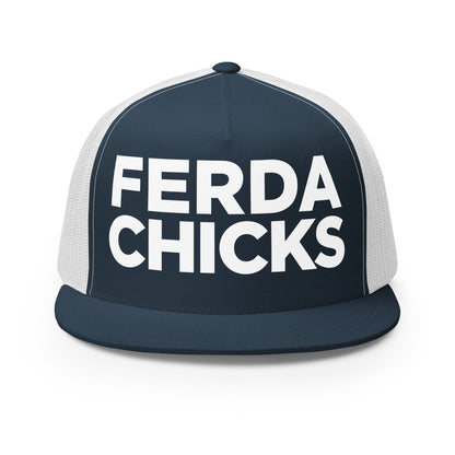 Performance | 5 Panel Trucker Cap | FerDa Chicks | Badge Logo