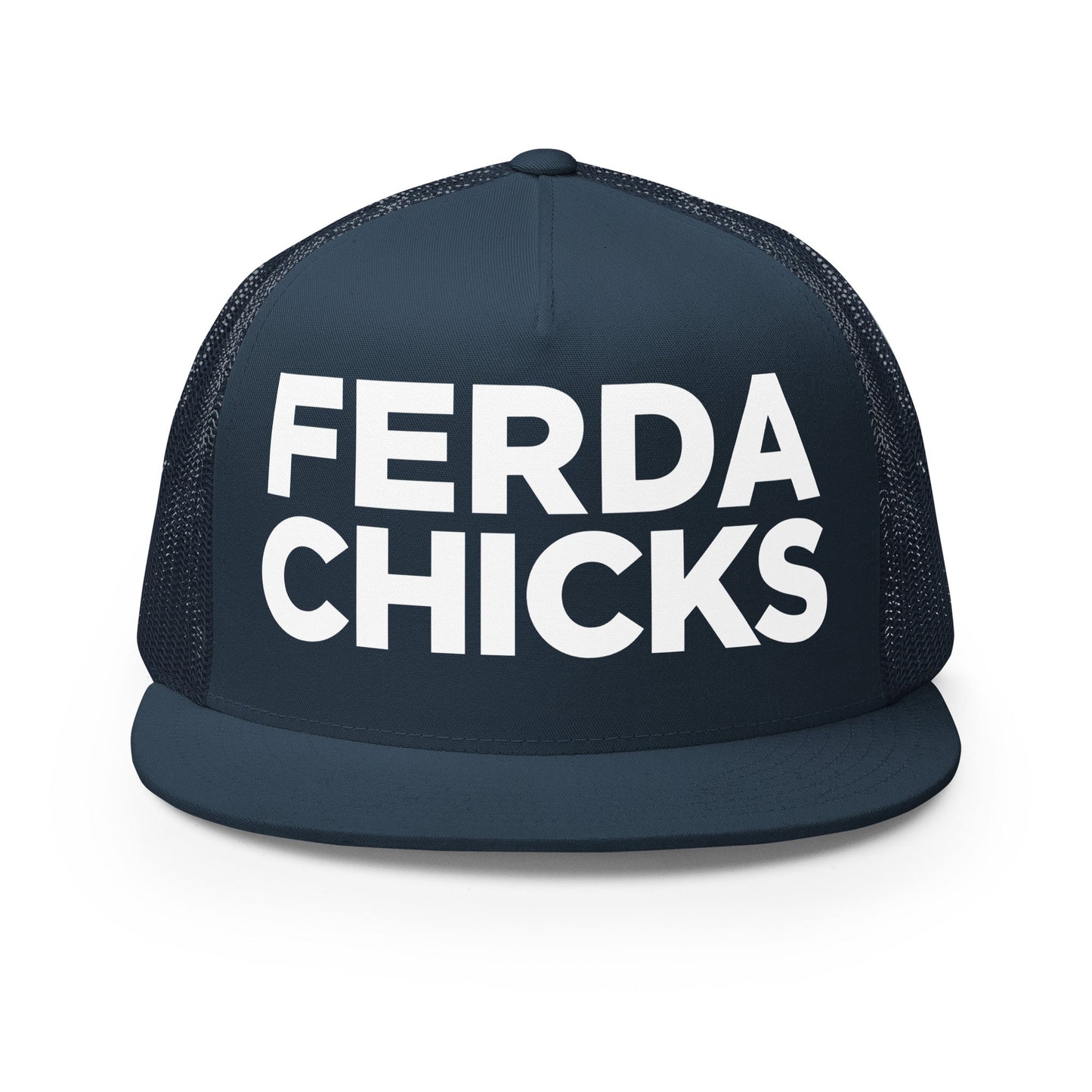 Performance | 5 Panel Trucker Cap | FerDa Chicks | Badge Logo
