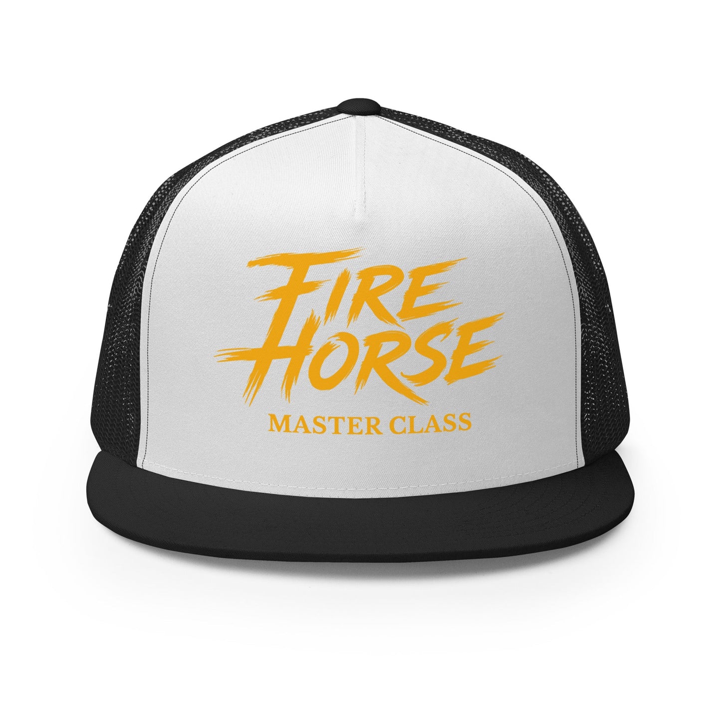 Performance | 5 Panel Trucker Cap | Fire Horse Masters | Modern Script Logo