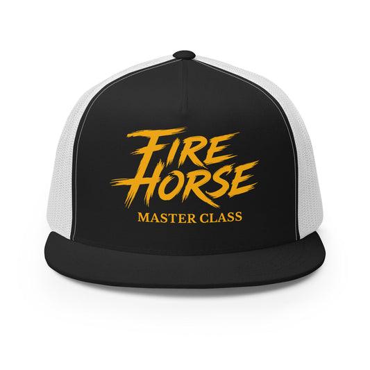 Performance | 5 Panel Trucker Cap | Fire Horse Masters | Modern Script Logo