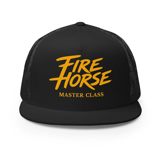 Performance | 5 Panel Trucker Cap | Fire Horse Masters | Script Logo