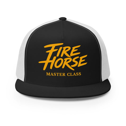 Performance | 5 Panel Trucker Cap | Fire Horse Masters | Script Logo