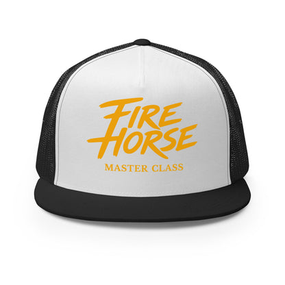 Performance | 5 Panel Trucker Cap | Fire Horse Masters | Script Logo