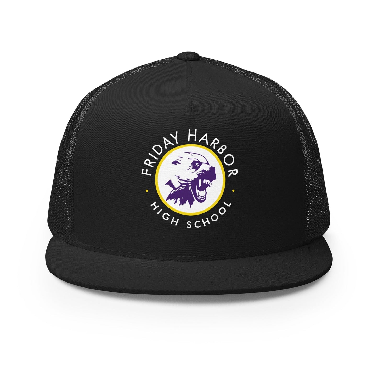 Performance | 5 Panel Trucker Cap | Friday Harbor Girls Basketball | Alt Logo