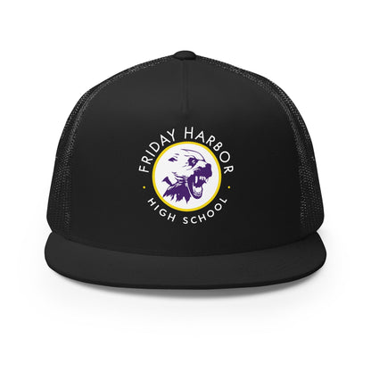 Performance | 5 Panel Trucker Cap | Friday Harbor Girls Basketball | Alt Logo