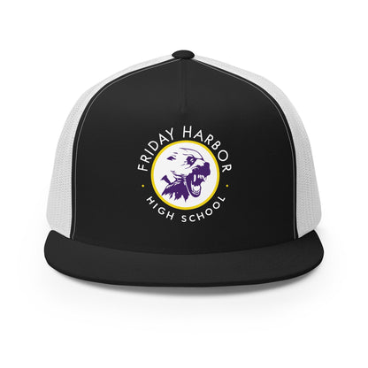 Performance | 5 Panel Trucker Cap | Friday Harbor Girls Basketball | Alt Logo