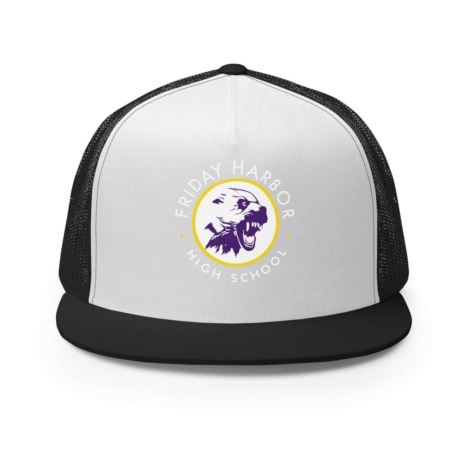 Performance | 5 Panel Trucker Cap | Friday Harbor Girls Basketball | Alt Logo
