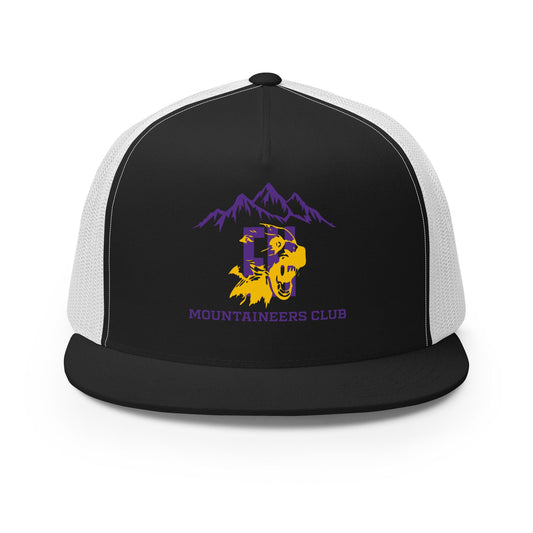 Performance | 5 Panel Trucker Cap | Friday Harbor High School Mountaineers Club | Mountaineers Logo