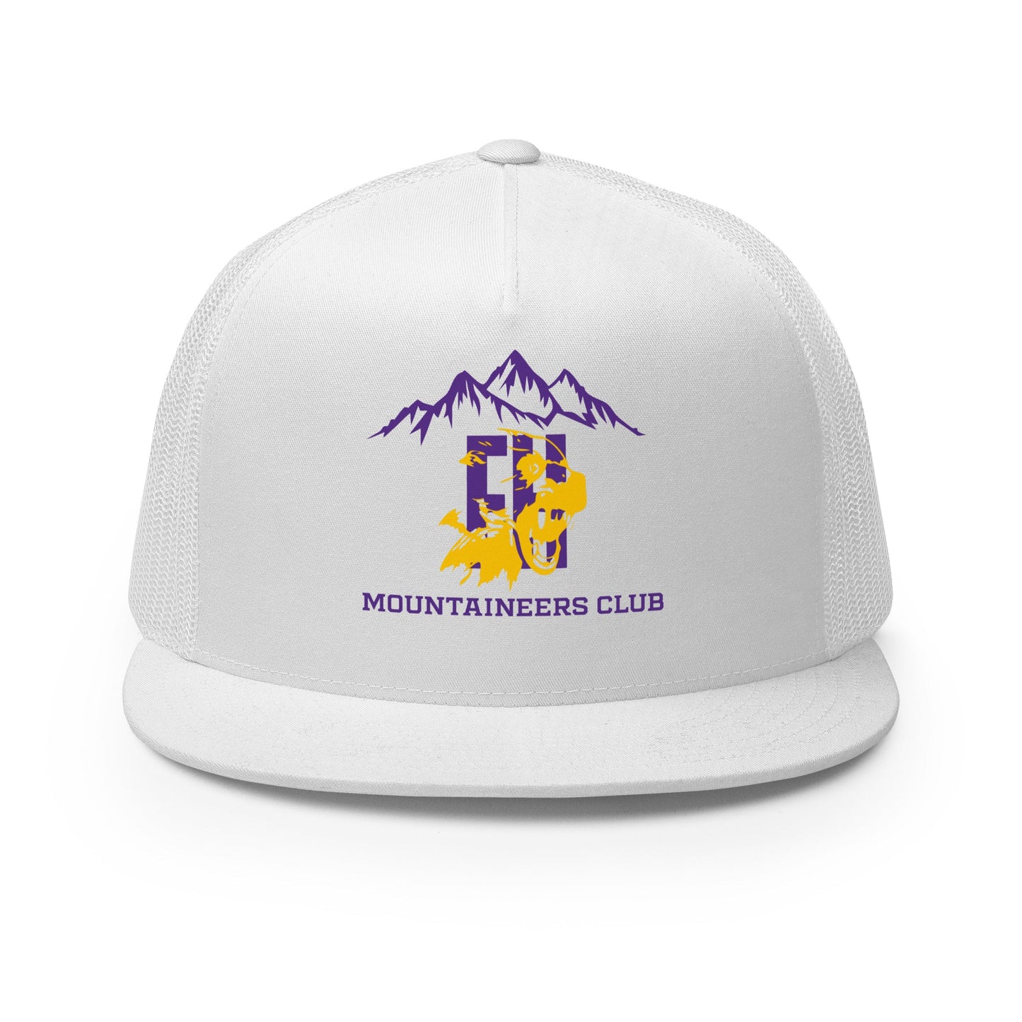 Performance | 5 Panel Trucker Cap | Friday Harbor High School Mountaineers Club | Mountaineers Logo