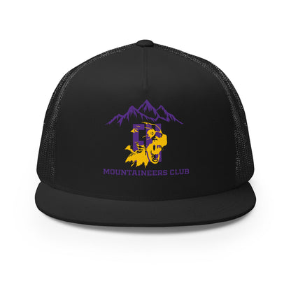 Performance | 5 Panel Trucker Cap | Friday Harbor High School Mountaineers Club | Mountaineers Logo