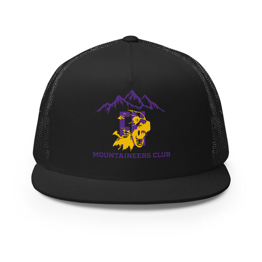 Performance | 5 Panel Trucker Cap | Friday Harbor High School Mountaineers Club | Mountaineers Logo