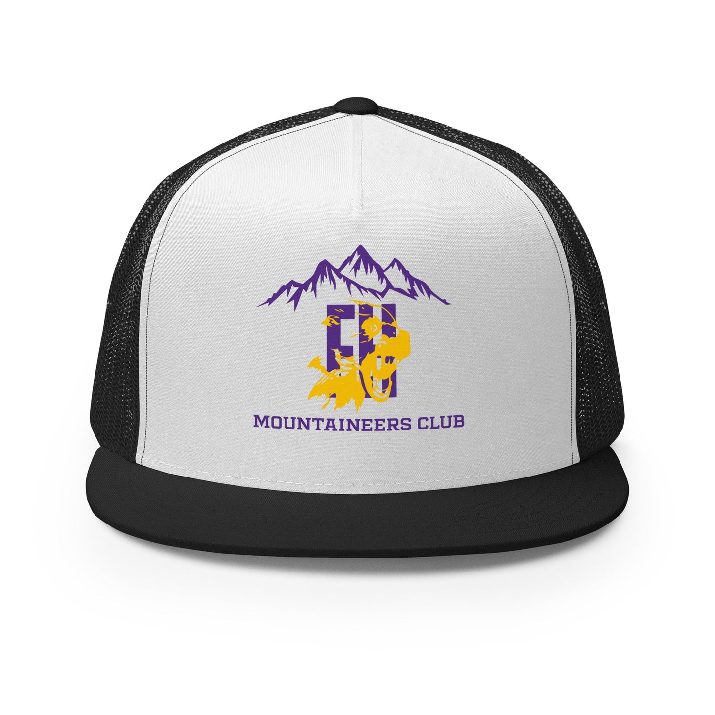 Performance | 5 Panel Trucker Cap | Friday Harbor High School Mountaineers Club | Mountaineers Logo
