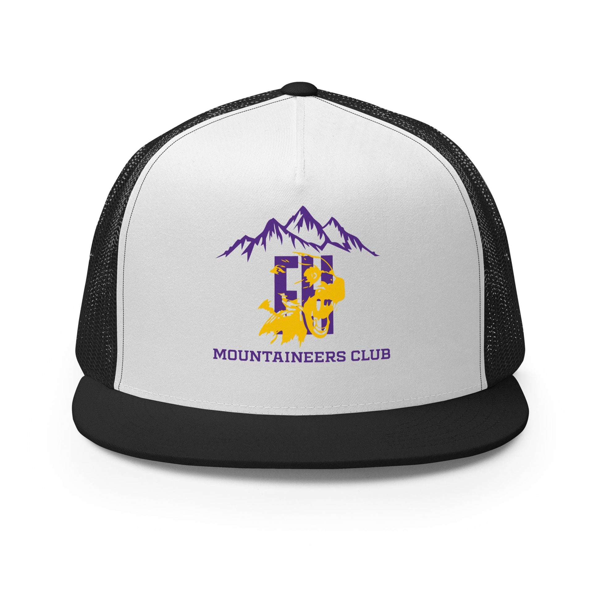 Performance | 5 Panel Trucker Cap | Friday Harbor High School Mountaineers Club | Mountaineers Logo