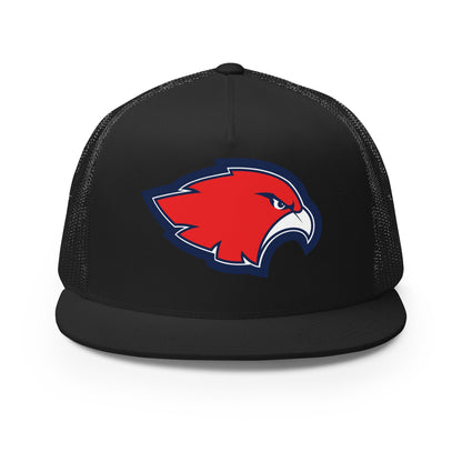 Performance | 5 Panel Trucker Cap | Frontier softball | Mascot Logo
