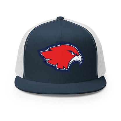 Performance | 5 Panel Trucker Cap | Frontier softball | Mascot Logo