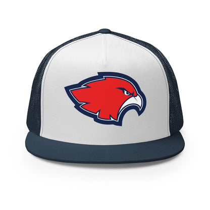 Performance | 5 Panel Trucker Cap | Frontier softball | Mascot Logo