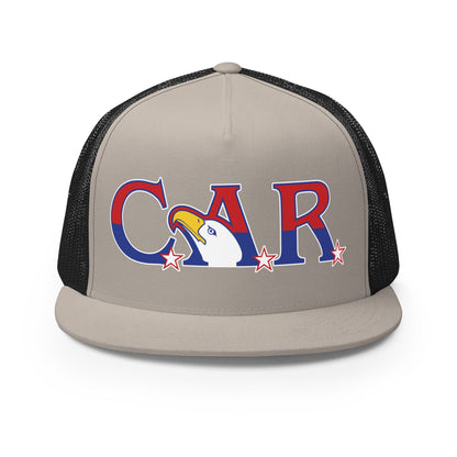 Performance | 5 Panel Trucker Cap | Georgia State Society Children of the American Revolution | Mark Logo
