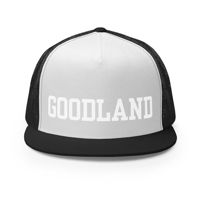 Performance | 5 Panel Trucker Cap | Goodland Youth Cheer | Badge Logo