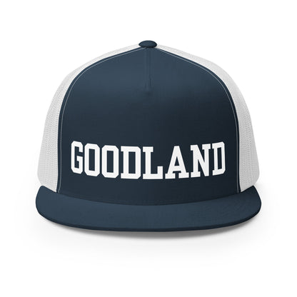 Performance | 5 Panel Trucker Cap | Goodland Youth Cheer | Badge Logo