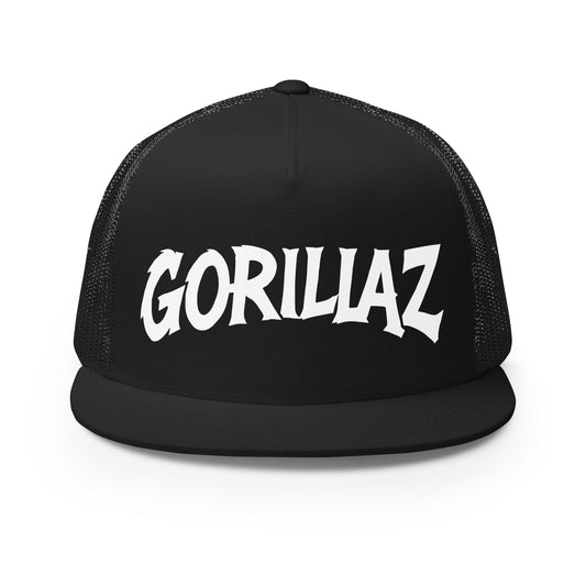Performance | 5 Panel Trucker Cap | Gorillaz | Modern Script Logo
