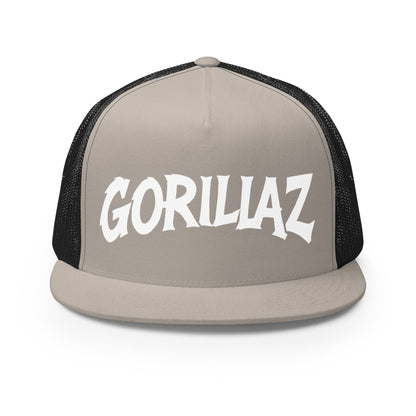 Performance | 5 Panel Trucker Cap | Gorillaz | Modern Script Logo