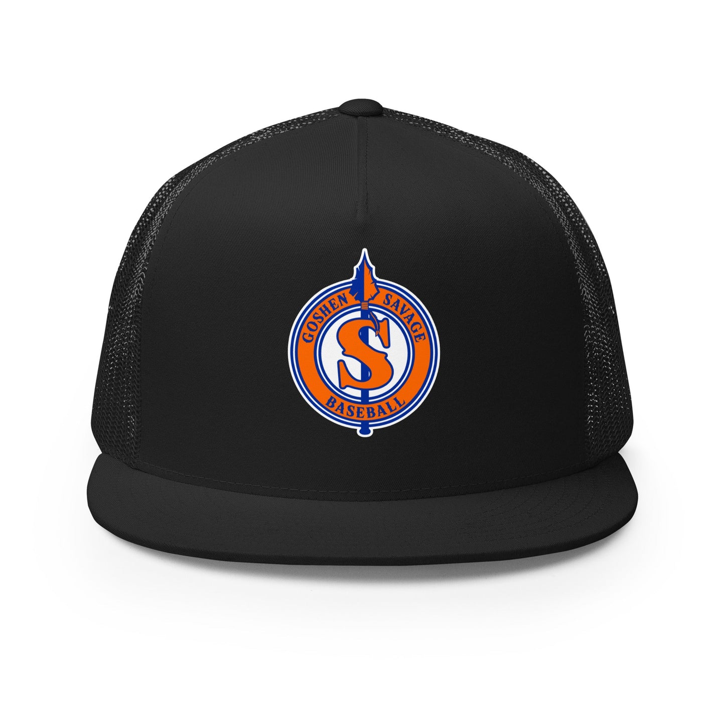 Performance | 5 Panel Trucker Cap | Goshen Savage Baseball | Badge Logo