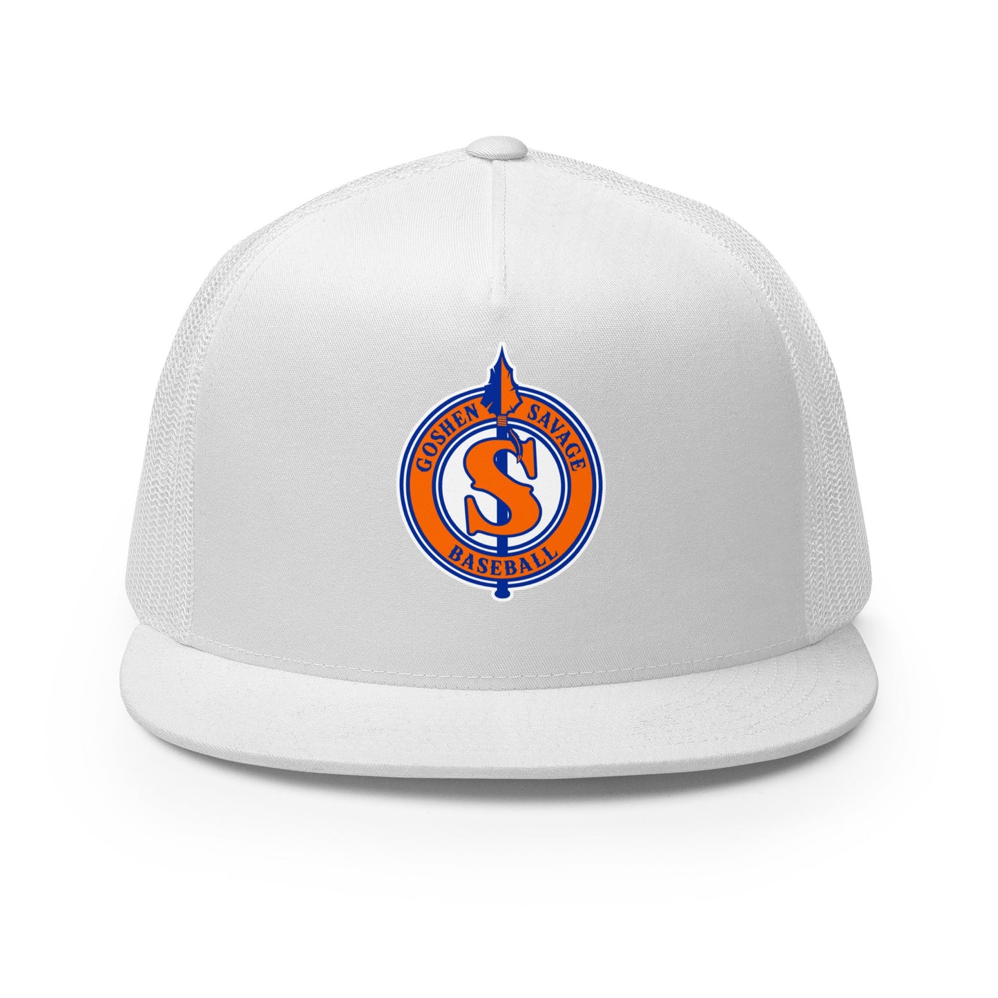 Performance | 5 Panel Trucker Cap | Goshen Savage Baseball | Badge Logo