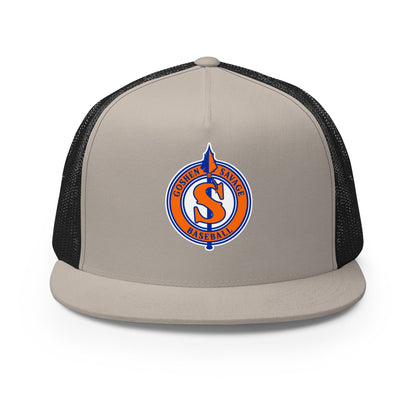 Performance | 5 Panel Trucker Cap | Goshen Savage Baseball | Badge Logo