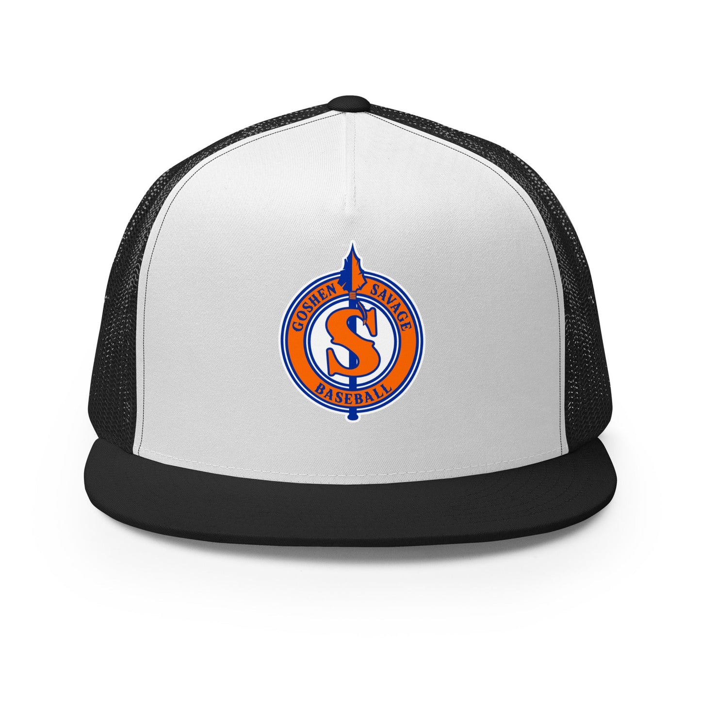 Performance | 5 Panel Trucker Cap | Goshen Savage Baseball | Badge Logo