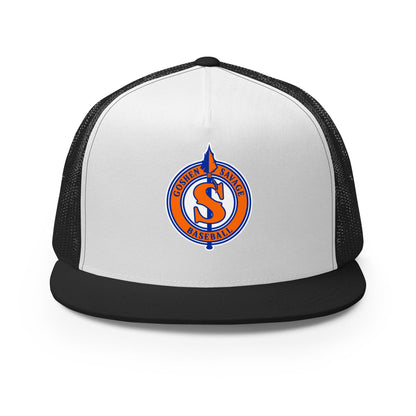 Performance | 5 Panel Trucker Cap | Goshen Savage Baseball | Badge Logo