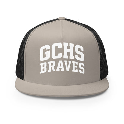 Performance | 5 Panel Trucker Cap | Grant County High School Wrestling | Crest Logo