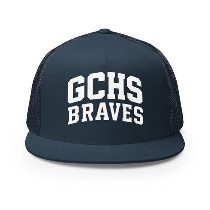 Performance | 5 Panel Trucker Cap | Grant County High School Wrestling | Crest Logo