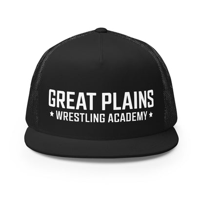 Performance | 5 Panel Trucker Cap | Great Plains Wrestling Academy | Script Logo