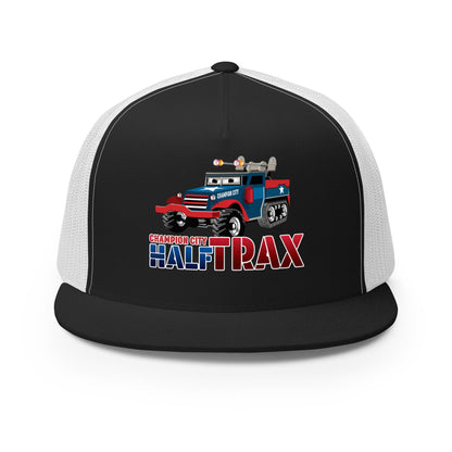 Performance | 5 Panel Trucker Cap | Half Trax Baseball | Mascot Logo