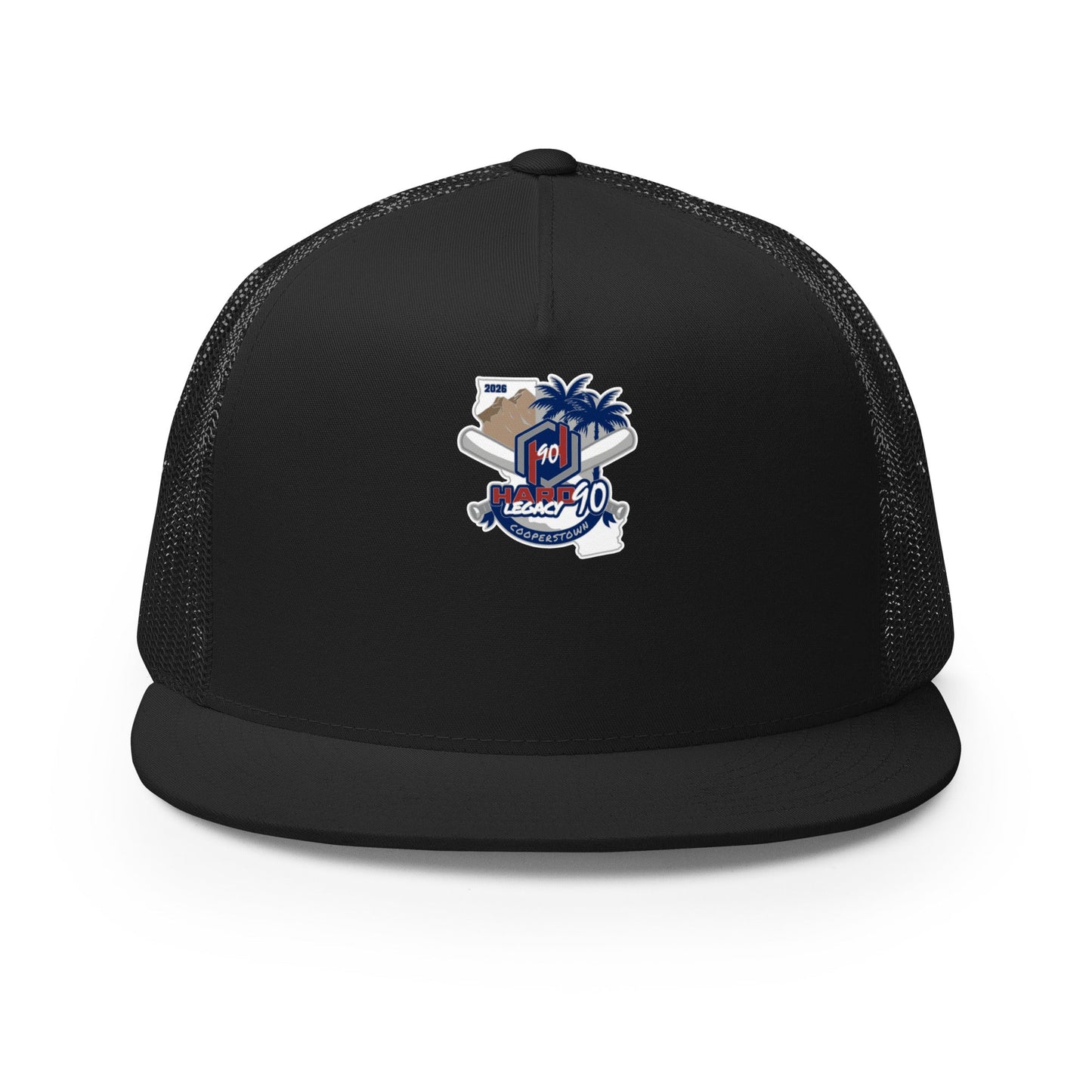 Performance | 5 Panel Trucker Cap | Hard 90 Legacy | Badge Logo