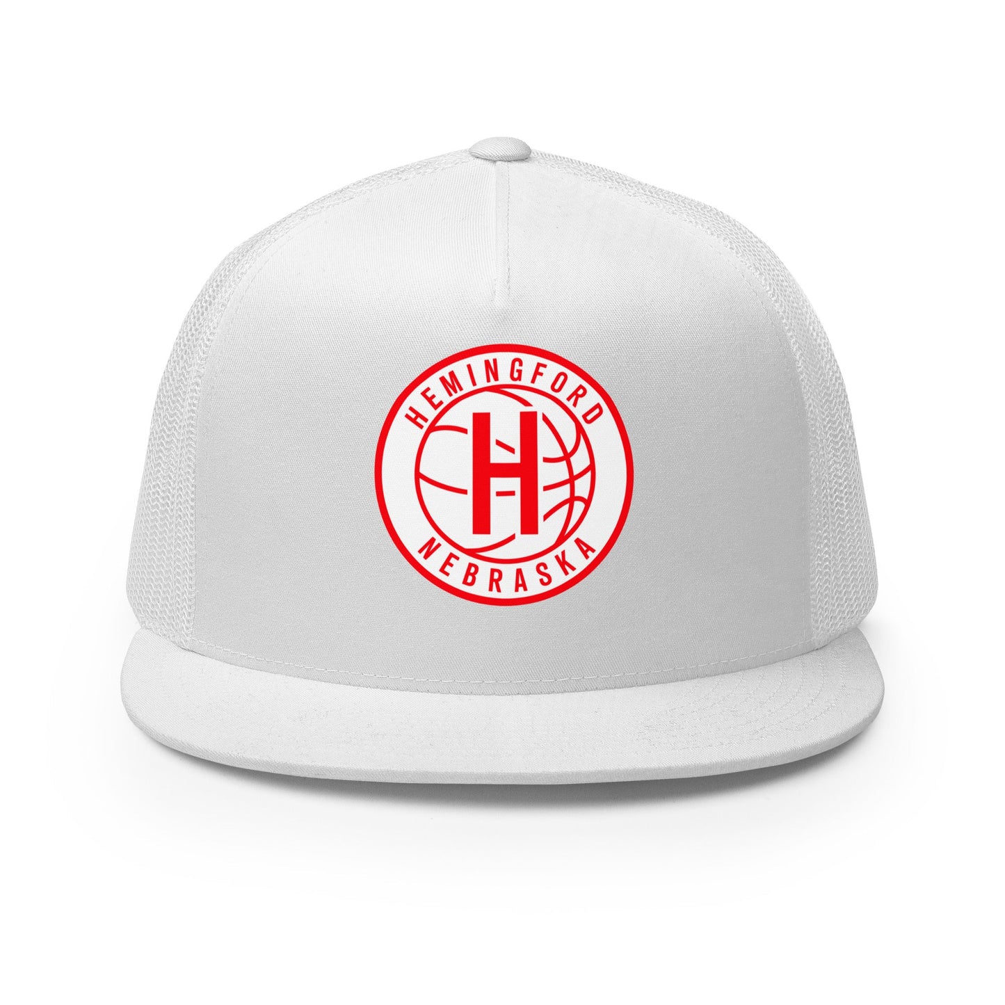 Performance | 5 Panel Trucker Cap | Hemingford Bobcats | Alt Badge Logo