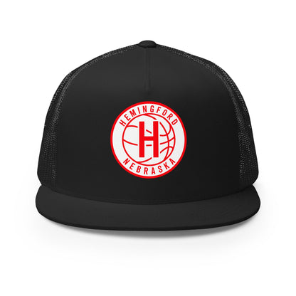Performance | 5 Panel Trucker Cap | Hemingford Bobcats | Alt Badge Logo