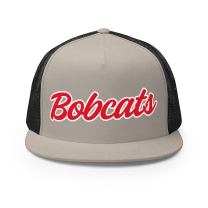 Performance | 5 Panel Trucker Cap | Hemingford Bobcats | Script Logo