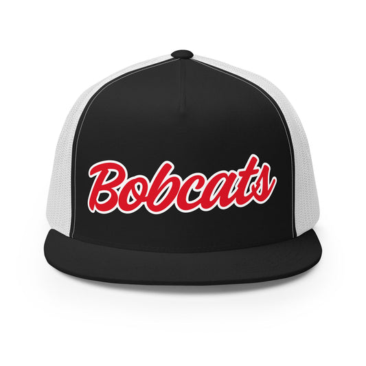 Performance | 5 Panel Trucker Cap | Hemingford Bobcats | Script Logo