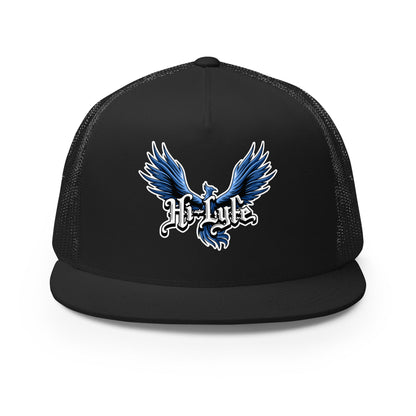 Performance | 5 Panel Trucker Cap | Hi - Lyfe Basketball | Wings Logo