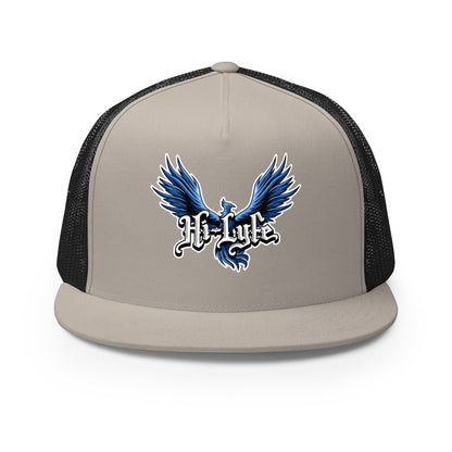 Performance | 5 Panel Trucker Cap | Hi - Lyfe Basketball | Wings Logo