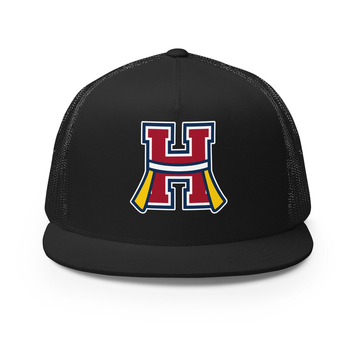 Performance | 5 Panel Trucker Cap | Hornell Flag Football | H Flags Logo