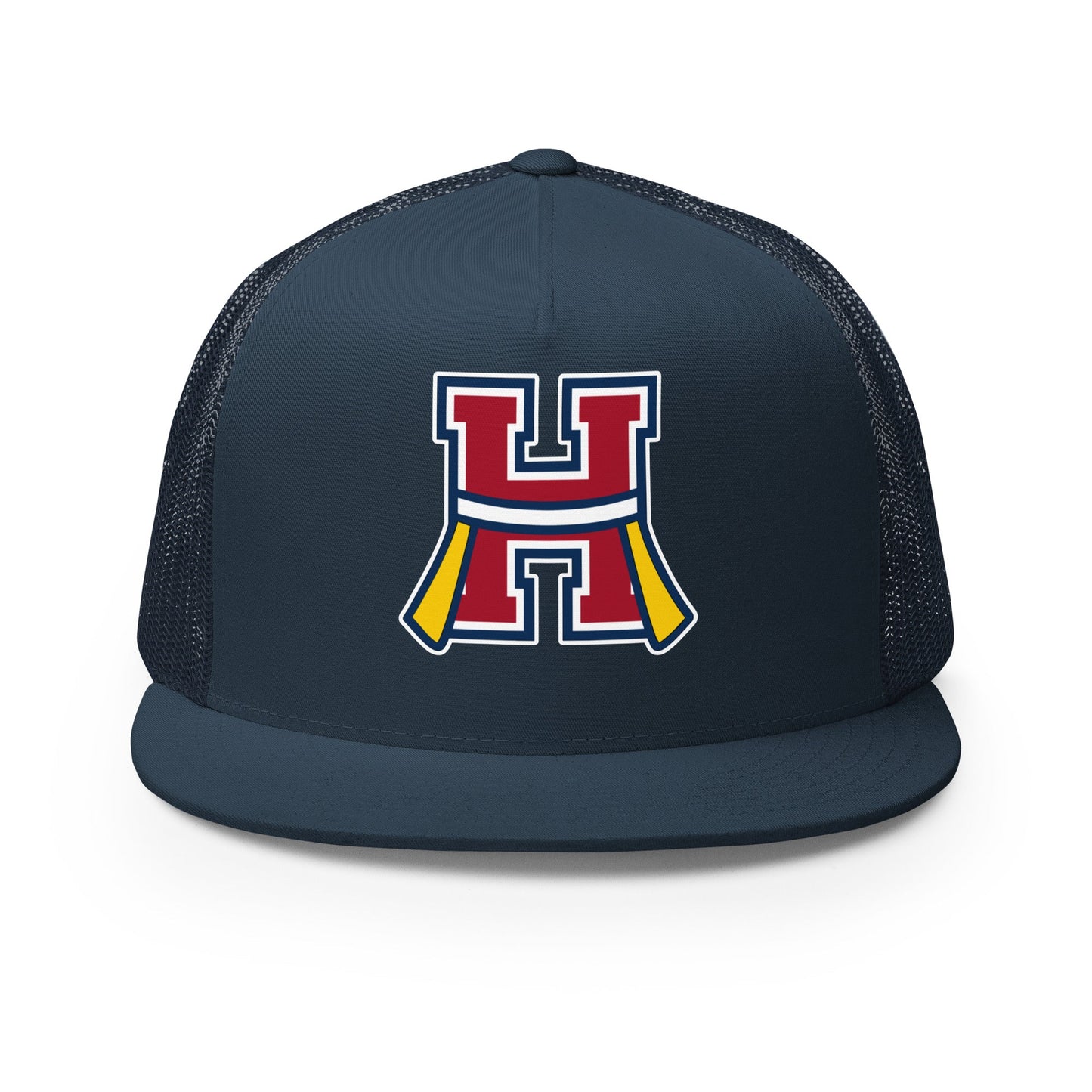 Performance | 5 Panel Trucker Cap | Hornell Flag Football | H Flags Logo