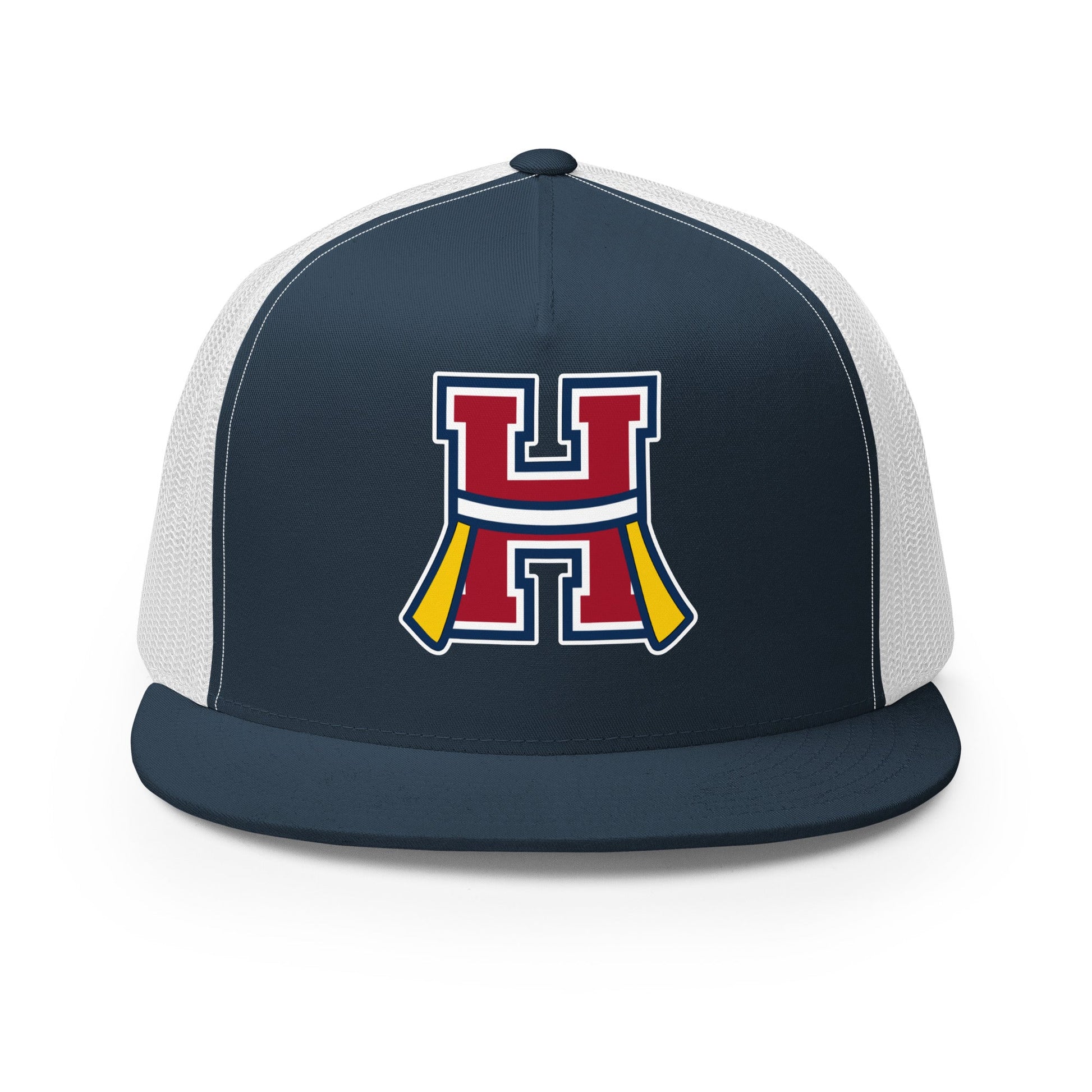 Performance | 5 Panel Trucker Cap | Hornell Flag Football | H Flags Logo